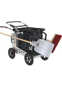 Flora Afvalverzamelwagen Picobello Metropol, met 2 vaste afvalzakhouders en gereedschappen, h x b x l = 1030 x 710 x 1160 mm, 240 l