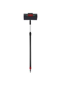 vikan Cepillo para coches con articulación giratoria, incl. mango telescópico con paso de agua, negro