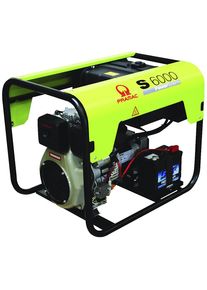 Stromerzeuger Serie S Diesel, S 6000 - Drehstrom/Wechselstrom, 230/400 V, Leistung 4,5 kW, 2,7 / 4,5 kW PRAMAC