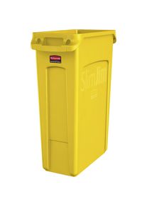 Rubbermaid Afvalemmer SLIM JIM , volume 87 l, met ventilatiekanalen, geel, vanaf 10 stuks