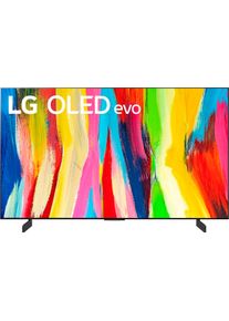 LG Oled-Fernseher »Oled42C27La«, 106 Cm/42 Zoll, 4k Ultra Hd, Smart-Tv schwarz, 106 cm (42''), kleinster 4K OLED evo TV der Welt mit...