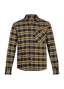 Shiwi Heren Overhemd 'Brad' navy / geel S