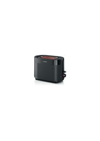 Bosch TAT2M123 Toaster, 950 W, 2 Schlitze, Auftaufunktion, Nachtoastfunktion, schwarz