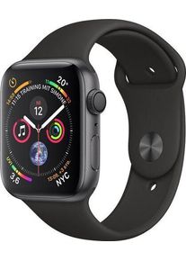 Apple Watch Series 4 (2018) | 44 mm | Aluminium | GPS | grijs | Sportbandje zwart