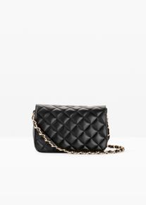 bonprix Dámska Crossbody kabelka, prešívaná čierna 0