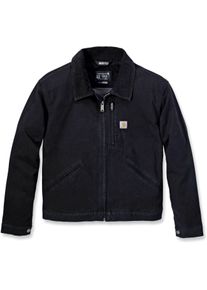 Carhartt Rugged Flex Canvas Detroit, textile jacket women , color: Black , size: XL
