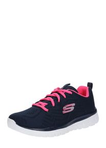 Skechers Dames Sneakers laag 'Graceful Get Connected' navy / grijs / pink 38.5