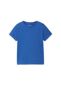 Tom Tailor Kinder 2-in-1 T-Shirt, blau, Uni, Gr. 128/134,