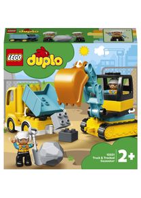 LEGO DUPLO - Camion si excavator pe senile 10931, 20 piese