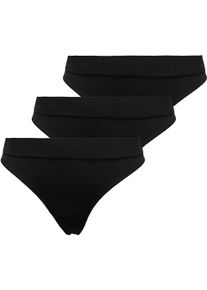 Only T-String »ONLVICKY RIB S-LESS THONG 3-PK NOOS«, (Packung, 3 St.)
