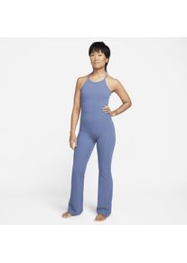 Nike Zenvy Dri-FIT lange bodysuit met wijde pijpen voor dames - Blauw