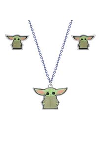 Grogu Necklace with Stud Earrings - Star Wars The Mandalorian