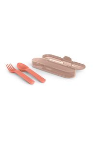 Suavinex Go Natural Cutlery Set bestek 12 m+ Pink 3 st