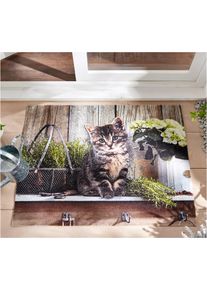 bonprix Lábtörlő állat motívummal barna 40/60 cm
