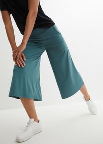 bonprix Spodnie culotte, długość do łydki zielony 40/42