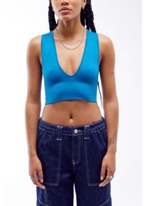 BDG Urban Outfitters Top 'Josie' Maat L Blauw