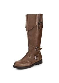 Pleaser Bottes de pirate homme luxe marron