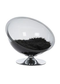 Ø 60 cm Retro hondenmand Pet Nest Grey - grijs (transparant) - zwart