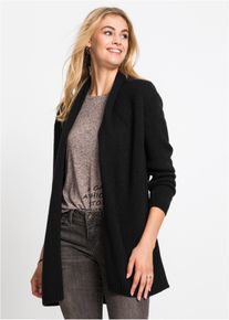 Lang vest - zwart - maat 36/38 (S) - bonprix