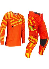 Leatt 3.5 S24 Citrus, set jersey/textiel broek , kleur: oranje/geel , maat: L