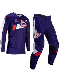 Leatt 3.5 S24 Royal, set jersey/textiel broek , kleur: Blauw/Wit/Rood , maat: L