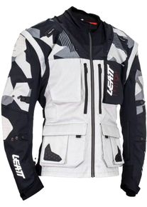 Leatt 5.5 Enduro S24 Forge, giacca in tessuto , colore: Grigio/Nero/Rosso , dimensione: XL