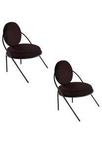 2 PAPERFLOW Sessel SATURNE schwarz Kunstleder