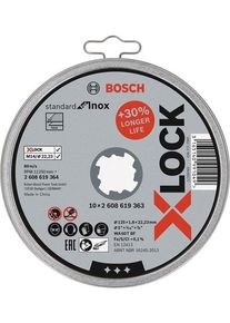 Bosch Cutting disc X-LOCK 125 x 1.6 mm 10 pcs.