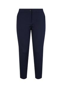 Tom Tailor Damen Plus - Relaxed Fit Hose, blau, Gr. 54, polyester
