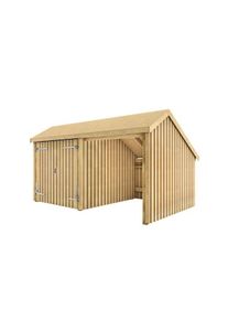 Plus Gartengebäude Multihaus offen mit Doppeltor 432 x 248 cm