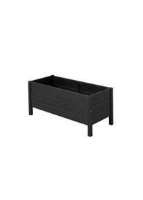 Plus Pflanzkasten Blumenkasten mit Füßen 88 x 39 cm schwarz K2025