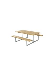 Plus Basic Picknicktisch Thermowood 177 x 160 x 73 cm