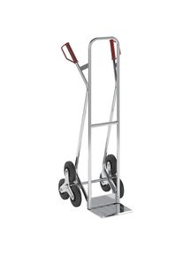 eurokraft pro Aluminium trappensteekwagen, b x d van de steekplaat = 280 x 185 mm, laadvermogen 150 kg
