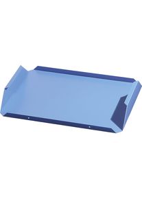 eurokraft pro Uitneembare etage, plaatstaal, lichtblauw, VE = 2 st., voor b x d = 340 x 240 mm