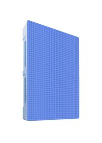 ratioform Palet antideslizante higiénico, cerrado, L x A 1200 x 800 mm, 3 listones de deslizamiento, azul claro