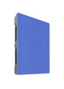 ratioform Palet antideslizante higiénico, cerrado, L x A 1200 x 800 mm, 3 listones de deslizamiento, gris basalto