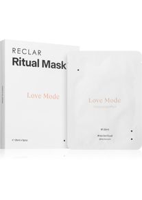 RECLAR Ritual Mask Love Mode Eenmalig sheetmasker voor het gezicht voor alle huidtypen 5 st