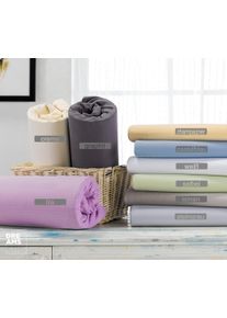 Florella Spannbettlaken »Mit Rundumgummi Prestige, Matratzenhöhe Bis 40 Cm, Jersey-Elastan«, (1 St.) grau, Größe B/L: 90-100 cm x 200-220 cm (1...