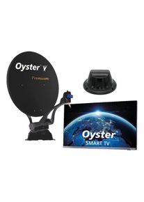 TenHaaft Oyster V Premium Satanlage inkl. Smart TV 24" (61cm) Pro Multimediapaket, Twin Skew, inlusive Internetantenne