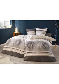 bonprix &Aacute;gyneműhuzat karik&aacute;kkal, sz&uuml;rke, 1x 80/80 cm, 1x 135/200 cm