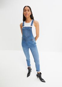 Salopette di jeans boyfriend fit, Blu, Taglia 58, bonprix