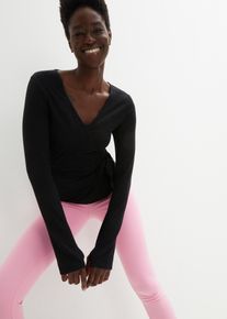 Cardigan a portafoglio per lo sport - Nero - Taglia 50/52 (L) - bonprix