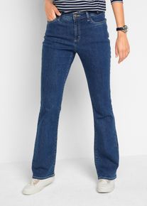 Jeans in cotone biologico bootcut vita media, Blu, Taglia 48, bonprix