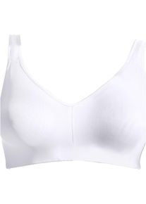 Reggiseno sportivo con sostegno medio, Bianco, Taglia 100C, bonprix