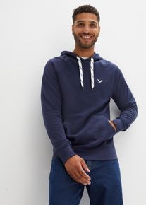 Felpa con cappuccio in puro cotone biologico, Blu, Taglia 56/58 (XL), bonprix