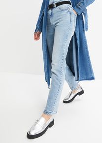 Jeans straight vita alta, Blu, Taglia 42, bonprix