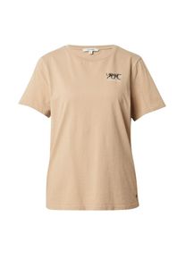 Garcia Dames Shirt 'Z0012_ladies T-shirt ss, 2094' ecru / lichtbeige / zwart XS