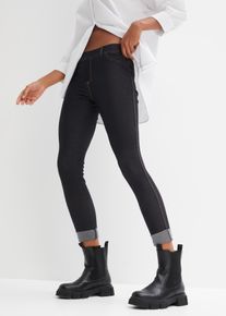 bonprix Legginsy o wyglądzie dżinsów czarny 32/34