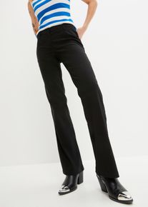 bonprix Spodnie ze stretchem BOOTCUT czarny 38