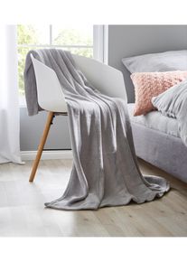 bonprix Pătură cu aspect de cașmir gri 150/100 cm